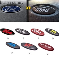 HYS 1 X Carbon Fiber Ford ST RS SUPREME Logo Car Auto Steering Wheel Decorative Emblem Badge Decal Sticker Replacement Ford FORD FOCUS MONDEO