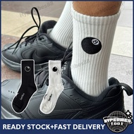 HypeVibes 8 Ball Embroidery Logo Long Cotton Socks Middle Cutting Unisex Socks Stokin