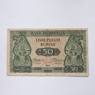 Uang kuno 50 Rupiah 1952.