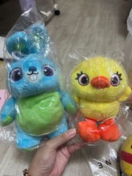 Ducky and bunny毛公仔