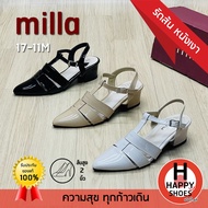 milla Women's Leather Sandals Model 17-11M Soft And Light Comfortable Feet