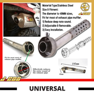 Universal Motorcycle Angled DB Killer Bend Muffler Exhaust Silencer Diameter 48mm Length 195mm Sile
