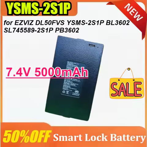 YSMS-2S1P 7.4V 5000mAh for EZVIZ DL50FVS BL3602 SL745589-2S1P PB3602 Electronic Lock Rechargeable Ba