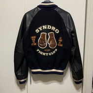 SYNDRO “Fight Club” Strike Varsity Jacket 皮袖 棒球外套