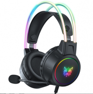 全城熱賣 - ONIKUMA X15電腦有線耳機頭戴式發光電競PS5相容遊戲耳機（RGB黑色-X15PRO)