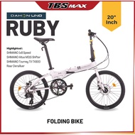 DAHON UNO RUBY 20"  SHIMANO 8 Speed Aluminum Folding Bike / Basikal Lipat / Foldable Bike