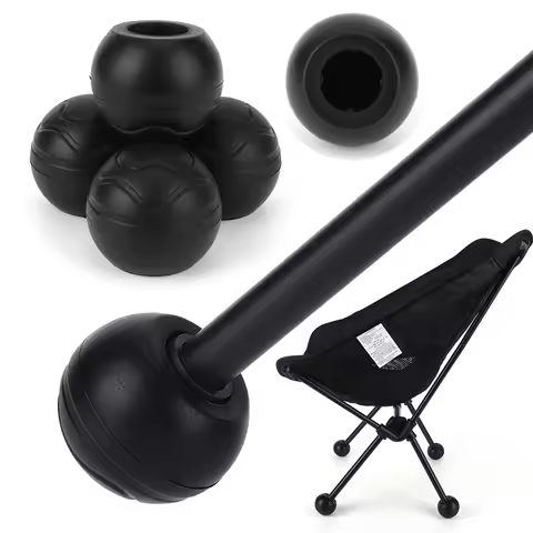 4Pcs Anti Slip Chair Leg Protectors for Helinox Chair Shock Absorption Moon Chair Foot Cover Stabili
