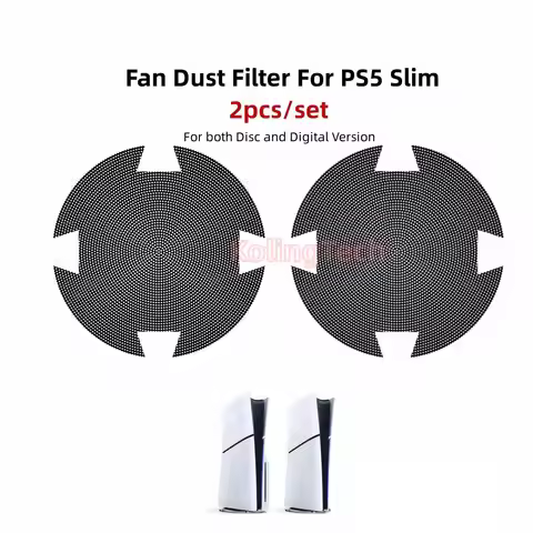 Gaming Accessories For PS5 Slim/Pro Console Fan Dust Filter Protect PS5 Slim/Pro Anti-Dust Cover