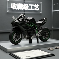 1:18 Kawasaki Ninja H2R 1:18 Kawasaki Ninja H2R Diecast Aloi Motosikal Koleksi Hitam