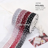 Ribbon Roll Flower Bouquet Ribbon Gift Ribbon Flower Bouquet Ribbon Roll LOVE 18 METERS (2307560)