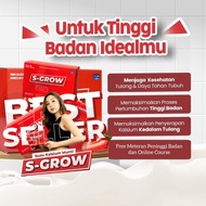 S-Grow Peninggi Badan High Calcium Free Meteran dan Online Course