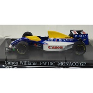 AOSHIMA 1/64 FW15C MONACO GP #2 A.PROST F1GP WILLIAMS MINITURE CAR COLLECTION DIECAST USED