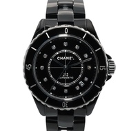 [Used] Chanel CHANEL Watch J12 12P Diamond H5702 Black Ceramic Diamond J12 12P Diamond Men's Used A