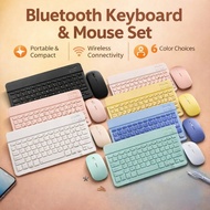10inch Wireless Bluetooth Keyboard Mouse, Rechargeable, Silent, Ultra-thin Mini, Suitable for Androi