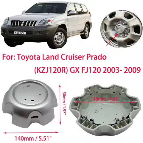 140mm Wheel Center Cap for Toyota Land Cruiser Prado 120 FJ120 2003-2009 Rim Hubcap Cover 42603-6051