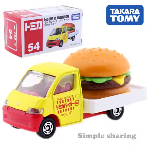Takara Tomy Tomica No.54 Toyota Town Ace Hamburger Delivery Truck Car Kids Toys Motor Vehicle Diecas
