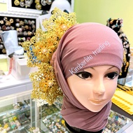 Ready stok:/Cucuk Sanggul tradisional bertudung/malay wedding accessory/headgear/head piece/ thema tradisional malay