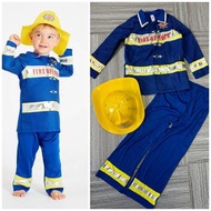 2-3 years 7-8 years Fireman firefighter costume 幼稚園 職業消防員角色扮演套裝