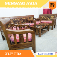 [Teak Wood]KERUSI KAYU JATI COBRA / Sofa kayu jati Murah /Sofa Jati /Sofa Set Jati Murah