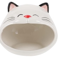 Rumah Hamster Bentuk Kucing Hamster Sarang Seramik Hamster Rumah Mandi Habitat Haiwan Kecil Rumah Ma