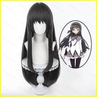 INS Puella Magi Madoka Magica Akemi Homura Cosplay Wig Anime Hair Hairpiece Heat Resistant Halloween