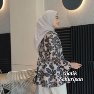 Batik Wanita Modern Blouse Batik Atasan Batik Wanita Lengan Panjang