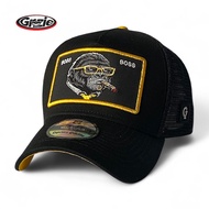 topi trucker patch emblem BOSS MOOD premium quality original GNZIE