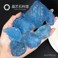 Specimen Aquamarine Chain Type Hanging Ice Men Women Treasure Pendant Sweater Ore Aquamarine Pendant