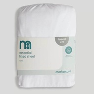 Mothercare Essential Fitted 2 Pack Travel Cot Bedsheet