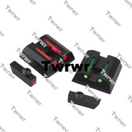 Outdoor Tactical Accessories Twr749 Red/Green Fiber Optic Front And Rear Sight For Taurus G3 W/O G2c