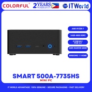 Colorful Smart 500A Ryzen 7 7735HS / 16GB DDR5 / 512GB SSD Windows 11 Home Mini PC Desktop itw