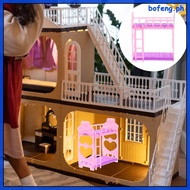 bofeng  Dollhouse Bunk Bed Miniature Bedroom Furniture Double Model