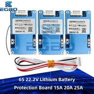6S 22.2V Lithium Battery Protection Board 15A 20A 25A Electric Tool Battery Protection Module with b