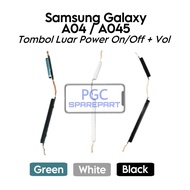 TOMBOL Original External Button 1 Set Power On Off Volume Samsung Galaxy A04 / A045 / SM-A045F / SM-