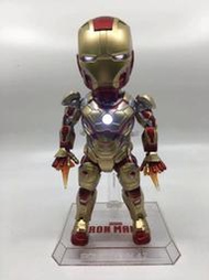 [角落市集]【紫色風鈴2】復仇者聯盟3 EGG MK42 鋼鐵人 發光IRON MAN 可動 港版