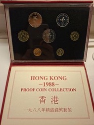 香港1988年精鑄錢幣套裝