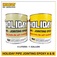 Holiday Pipe PVC Jointing Epoxy Component A & B Set 4L 1Gal