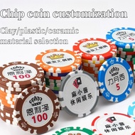 Customized Chips Coins Texas Hold'em Chips Game Chips Poker Tokens Toy Coin Chips Crown Chips Customized Chips Coins Board Game Tokens Mahjong Tokens