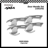 Perodua Axia 2014 - 2022 CHROME Door Handle Door Bowl Cover Perodua Axia Accessories Premium 2015 20