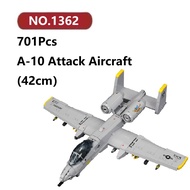 ✨A-10 Attack Aircraft Assembly Model 701 Pcs Sluban Plane Snap-Fit Adult Hobby Models Kit