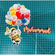 CAKE TOPPER UP (WITH GLITTER WORDING)