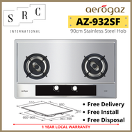 Aerogaz AZ-932SF Stainless Steel Gas Hob 90cm with Safety Valve (Include Install and Disposal)