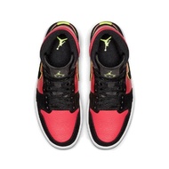 Air Jordan 1 Mid Hot Punch Middle Help/Hotspot Black Red BQ6472-006