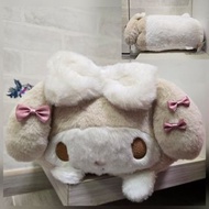 日版 My Melody 奶白色趴趴咕𠱸 抱枕 Cushion 攬枕 靠墊 毛茸茸大公仔 大毛公仔 Sanrio Characters 美樂蒂 乳白色