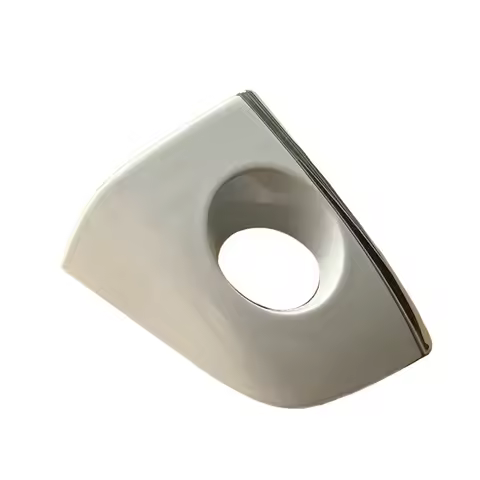 4H1837879C Front Left White Chrome Door Handle Lock Key Hole Cap For Audi A6 C7 A7 Avant S6 quattro 