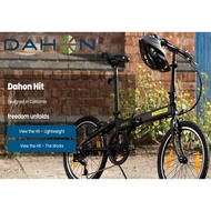 DAHON HIT Folding Bike 20' Aluminum Frame Shimano 1x6speed Lightweight 12kg