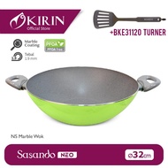 Kirin SASANDO Wok Frying Pan 32 cm Non Stick Frypan Fryer 32cm Non Stick Neo Fry Pan Green Frying Pa