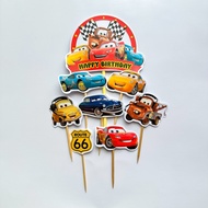 CARS TOPPER / (LA-001) THE CARS CAKE TOPPER CARS CAKE TOPPER/ CARS CAKE DECORATIONS/ CAR CAKE DECORA
