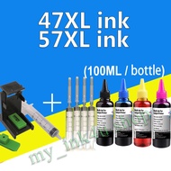 Compatible Canon  47XL  57XL  ink  PG 47 CL 57 ink PG47XL CL57XL refillable ink for Canon E400 E410 E460 E470 E480
