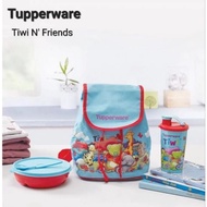 Tupperware Tiwi N Friends Kids Lunch Box Set Children's Lunch Box Bowl Tumbler Drink Spoon